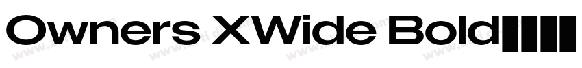 Owners XWide Bold字体转换